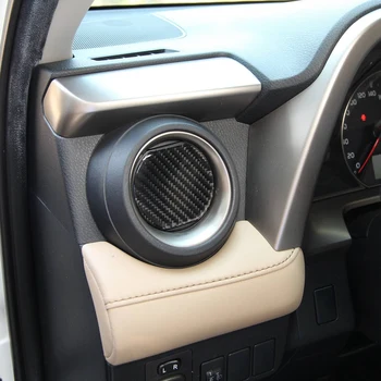 Carbon Fiber ABS, klimatizácia Strane výstupu Vzduchu Výbava Kryt Dekorácie, Nálepky na Toyota RAV4-2019 Auto Stylings