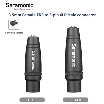 Saramonic C-XLR 3,5 MM žena TRS NA XLR audio adaptér na profesionálne video, kino, kamery, audio rekordéry mixéry a viac