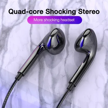 3,5 mm Káblové Slúchadlá S Bass Slúchadlá Stereo Slúchadlá Hudbu, Šport Herné Headset S mikrofónom Pre Xiao IPhone 11 Slúchadlá