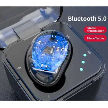 Mini Neviditeľné TWS Bezdrôtové Slúchadlá Bluetooth potlačenie Šumu Slúchadlá Stereo Handsfree Slúchadlá Pravda Bezdrôtový Headset S Mikrofónom