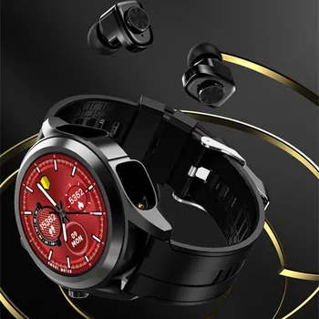 T10 Smart Hodinky Mužov Smartwatch Tws 2 V 1 HIFI Stereo Bezdrôtový Headset Combo Bluetooth Telefónny Hovor Pre Android IOS
