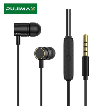 PUJIMAX Slúchadlá In-Ear Káblové pripojenie 3,5 mm In-ear Stereo Hudbu, Športové In-line Kontrolu Headset S Mikrofónom Pre Telefón Xiao Samsung Huawei