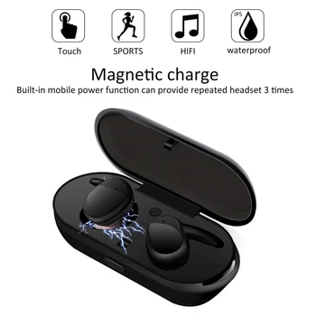 Y30 TWS Bezdrôtové Slúchadlá Bluetooth 5.0 Touch Ovládania Športové Nepremokavé potlačenie Šumu Slúchadlá Stereofónny Zvuk Hudby Headset
