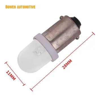 Automobilový priemysel LED bočné obrysové svetlo ba9s 1led kolo hlavy žiarovka nástroj strechy čítanie zvýraznite