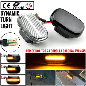 2 KS Tečie Zase Signálne Svetlo Led Dynamický Strane Marker Panel Lampa pre Toyota Corolla Carina E T19 Corolla E10/E11/E12 Celica
