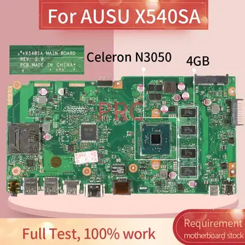 REV 2.1 Pre AUSU X540SA Celeron N3050 Notebook Doske SR29H s 4GB RAM DDR3 Notebook doska