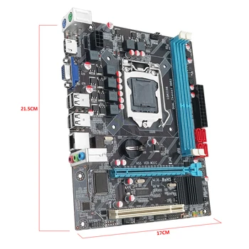 STROJNÍK H55 Doske LGA 1156 Set Kit S procesorom Intel Core I5 760 Procesor DDR3 16 G(2*8G) 1600mhz Ploche RAM H55 VER:M31C