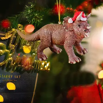 Dinosaurov Vianočné Ozdoby, Drevené Dinosaura Údaje Závesy Prívesok Na Vianočný Stromček Home Party Dekorácie