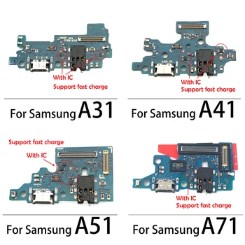 Originálne USB Nabíjací Port Conector De Carga Mobilné Dock Flex Kábel Pre Samsung A12 A21 A31 A50 A50S A51 A70 A70S A71 A11 A40