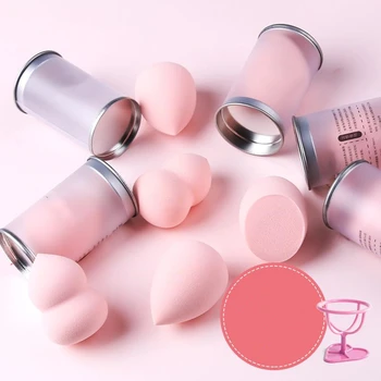 Nadácia Prášok Make-Up Hubky Mikrovlákna Vajcia Kozmetické Lístkového 3 Štýly Ružová / Hnedá Hot Predaj
