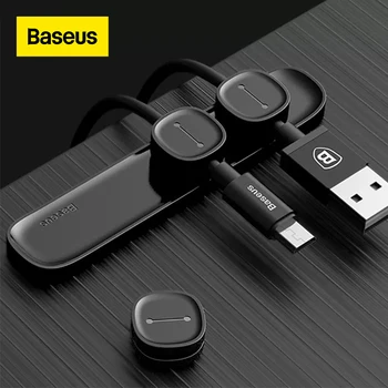 Baseus Magnetické Kábel Organizátor Chránič Kábel USB Desktop Management Klipy Stanicu Kábel Držiak pre Myš Drôt Organizátor