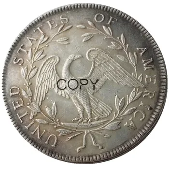 NÁS 1795 Srsť Dolár Strieborné Pozlátené Kópiu Mince