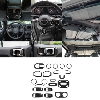 Auto Interiérové Doplnky Celý Set Výbava Auta Vyhovuje Dekorácie pre Jeep Wrangler JL Gladiator JT 2018 2019 2020 2021 2022 4Doors