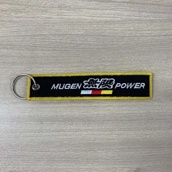 JDM Auto keychain nylon výšivky na MUGEN tag ozdobná šnúrka na uniforme Hellaflash Pre Honda CIVIC GK5 FD2 s2000 Motocyklové Príslušenstvo