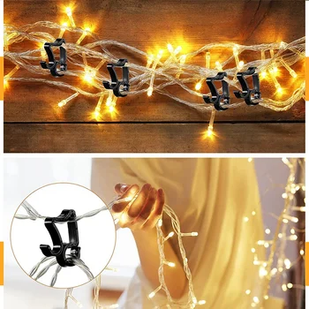 150 Ks Vianočné Svetlo Klipy Mini Háčiky Dovolenku Svetlo Klipy na Vianoce Dekor String Svetlá Nepremokavé Svetlá Klip