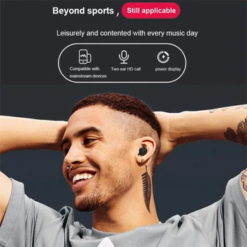 Bluetooth Slúchadlá Športové Slúchadlá Stereo Slúchadlá Bezdrôtové Bluetooth Slúchadlá Slúchadlá S Nabíjanie Prípad Všetkých Chytrý Telefón