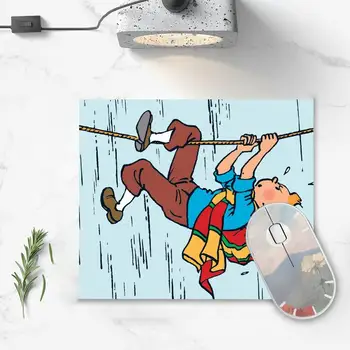 The Adventures Of Tintin Veľká Podložka pod Myš PC Počítač Mat Okraji Rodák Gumy Špeciálna Podložka pod Myš Polyetylénu Tabuľka Mat Non Slip