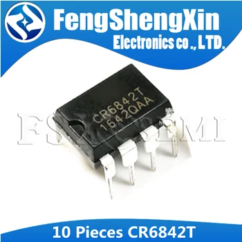 10PCS CR6842T DIP8 CR6842 DIP 6842T DIP-8 Off-line switching power management čipu IC