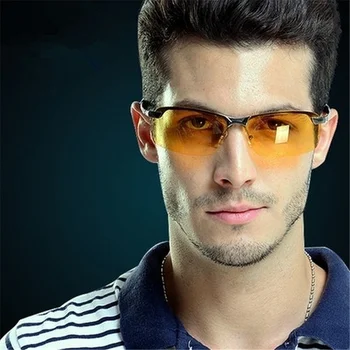Hliník Horčík Photochromic Polarizované Slnečné Okuliare Mužov Jazdy Okuliare Deň Nočné Videnie Vodiča Okuliare Oculos De Sol Masculino