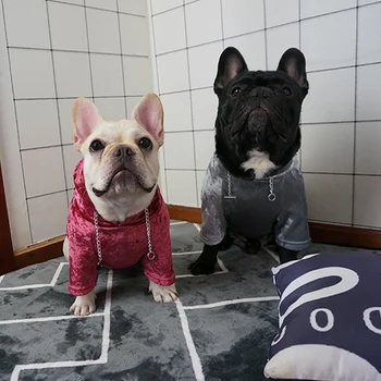 Plyšové Luxusné Oblečenie pre psy, Mikiny Pulóver pre Malé Psy francúzsky Buldog Oblečenie Oblečenie Chihuahua Yorkie Zimné Psa Kostým
