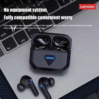 Lenovo GM6 Profesionálne Herné Bluetooth Slúchadlá TWS Bezdrôtové Slúchadlá HIFI Stereo HD Hovor Headset s 400mAh Nabíjanie Prípade