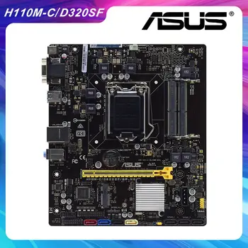 ASUS H110M-C/D320SF/DP_MB LGA 1151 Intel H110 Pôvodnej Ploche PC Doska DDR4 Core i3 i5 i7 Cpu, DVI USB3.0 PCI-E X16 Slot