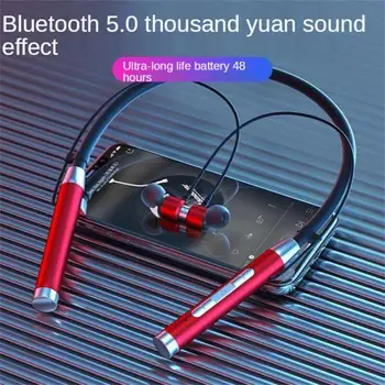 Nový Bluetooth-kompatibilného Headsetu Krku Visí Subwoofer Bezdrôtové Slúchadlá Neckband Športové Slúchadlá so Systémom Slúchadlá D02