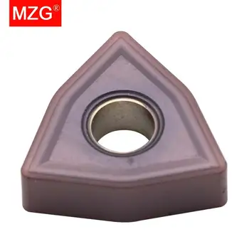 MZG 10PCS WNMG MS MQ MA MM ZM36 ZP152 CNC Sústruhu 0804 Obrábanie Nehrdzavejúcej Ocele Spracovanie Semi-Dokončiť Sústruženie Karbidu Vložky