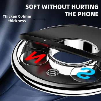 Magnetické Telefón Držiak na Palubnú dosku Mini Okrúhly Tvar Stojan pre IPhone Samsung Kovové Magnet GPS držiak do Auta, Auto Držiaka Telefónu