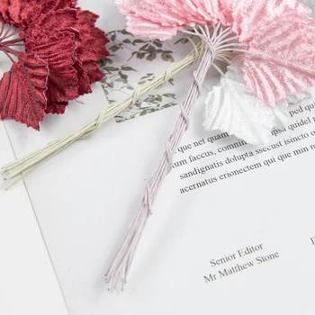 Hodváb Mini Javorový List Falošné Kvety Scrapbooking silvestrovské, Vianočné Dekorácie pre Domov Svadobné Kytice Umelé Rastliny