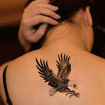 Nové Eagle Nepremokavé Dočasné Tetovanie Body Art Rameno Rameno Hrudníka Dočasné Tetovanie Samolepky Pre Mužov/ženy Prevoditeľné Tetovanie