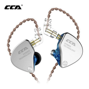 CCA CA4 1BA 1DD Slúchadlá Slúchadlá Hybrid V Uchu Slúchadlá HIFI Monitor Beží Športové Slúchadlá S 2PIN Kábel CCA C12 CA16 ZSX ZSTX