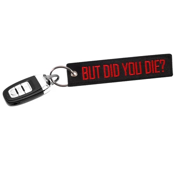 Auto Keychain Výšivky list, auto, krúžok na kľúče, Čierna prívesok na Módne motocykel keyfods tlačidlo držiteľov OEM ATV Keyring 3ks/veľa