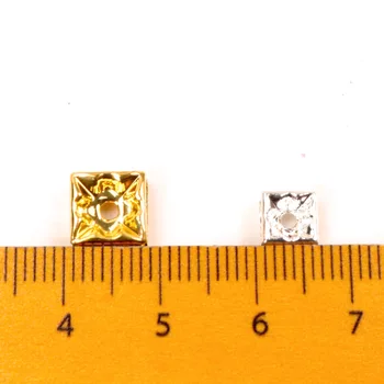6 mm 8 mm Metal Gold Crystal Drahokamu Rondelle Dištančné Voľné Korálky Pre KUTILOV, Šperky, Takže Príslušenstvo 50pcs