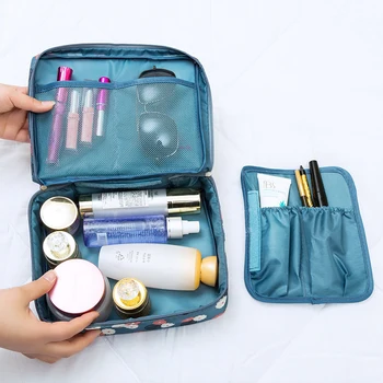 Vodeodolný Make-Up Taška Cestovné Kozmetické Vlak CaseZipper Organizátor Prenosné Úložiská Toaletné Tašky Make-Up Štetec Puzdro Pre Ženy