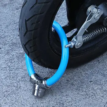 1 prenosné bicyklov reťazca cestnej anti-theft zámok s tučným antikoróznych anti-theft krúžok typ zámok oceľový prsteň motocykel