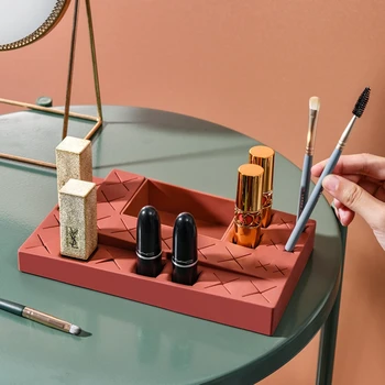 Rúž Držiteľ Displej Prípade Kozmetické Nechty Kontajner Box Stolový Organizér Šperkov obočie ceruzka make-up Štetec Skladovanie