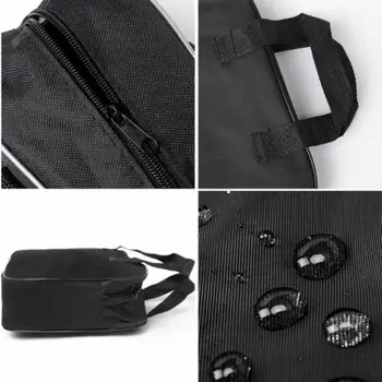 1 Ks Čierna Auto Nosenie, Odolný Zips Uzavretie Praktický Úložný Prípade Rukoväť Odolné Prenosné Puzdro Vysávač Tool Bag