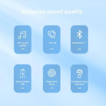 Nové N21 Bluetooth Slúchadlá Bezdrôtové TWS Slúchadlá Nepremokavé Športové Slúchadlá S Mikrofónom LED Displej Potlačením Hluku Headset