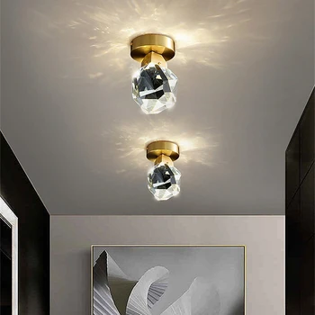 Moderné Medi Crystal LED Stropné Svietidlo Retro Luxusné Spálne Plafondlamp Obývacia Izba Uličkou Bar Domova Stropné svietidlo Svietidlo