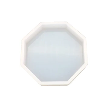 DIY Crystal Epoxidové Osemhranné Tabuľka Plesne Vysoké Zrkadlo Silikónové Kameň Formy Nordic Geometrické Omietky Aróma Auto Dekorácie