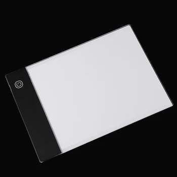 A5 ľahkú Dosku Ultra-tenký LED rysovaciu Dosku Pad S USB Kábel Prázdne Lightbox Tablet DIY Art Tattoo Diamond Maliarske Nástroje