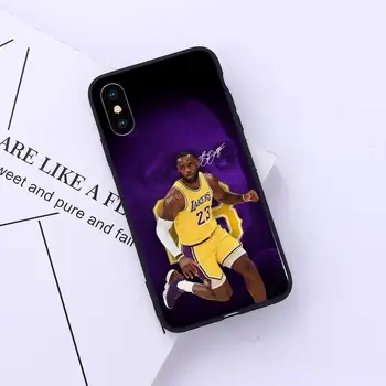 LeBron JAMES Kráľ basketbal športové kryt funda coque Telefón puzdro pre iPhone 11 12 pro XS MAX 8 7 6 6 Plus X 5S SE 2020 XR