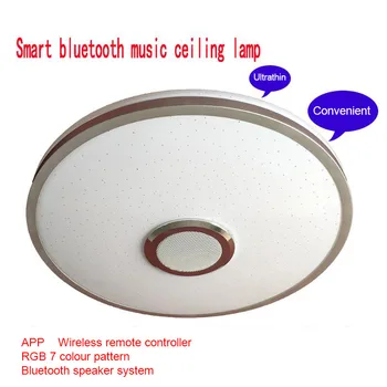 Smart Bluetooth reproduktorov hudba stropné svietidlo Pripojené Audio 24W/36W/60W ping
