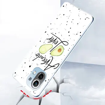 Vtipné Tumblr Avokádo Silikónové puzdro pre Xiao Mi POCO X3 GT NFC M3 F3 9T 10 TON Pro 11i 11T 9 9SE A1 A2 A3 11 Lite 5G Mäkké Pokrytie