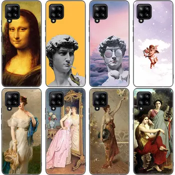 Slávny obraz Rozkošný David Mona Lisa Umenie obal Pre Samsung M11 M12 M21 M02S M42 M30S M31S M40S M51 M32 M01 J2 Core J6 J8 2018