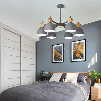 Moderné LED luster obývacia LED stropné svietidlo spálňa luster drevené stropné svietidlo pôvodné priame stropný luster la svetlo