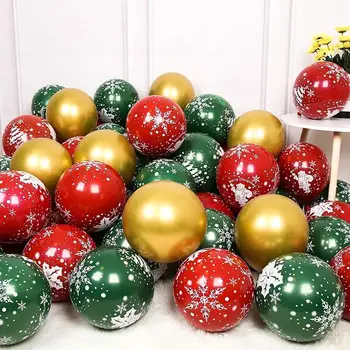 15pcs Vianočné Latexový Balón Zlaté Zelené Balóniky Konfety Vzduchu Vianočný Stromček Narodeninovej Party Deti Dekorácie, Svadobné Dodávky