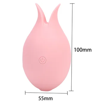 Stimulátor klitorisu Ženský Orgazmus Masturbator Klitoris Sania Vibrátor 2 v 1, 10 Rýchlostí, Bradavky Vaginálne Masér Jazyk Lízanie Vajcia