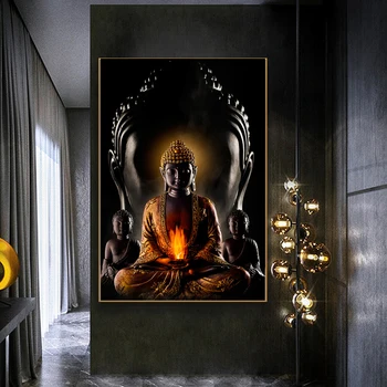 Buddha Plátno Budhistické Maľby Nástenné Hosť, Boh, Budha Nástenné Art Tlač Hala Náboženské Plagát Na Stenu, Dekorácie Domova